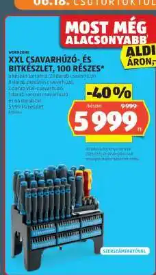 ALDI XXL Csavarhúzó- és Bitkészlet, 100 Részes ajánlat
