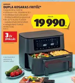 ALDI Ambiano Dupla Kosaras Fritőz ajánlat