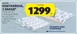 ALDI CROFTON Konyharuha, 3 darab ajánlat