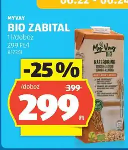 ALDI MyVay Bio Zabital ajánlat