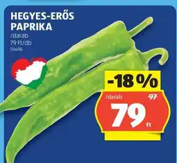ALDI Hegyes erős paprika ajánlat
