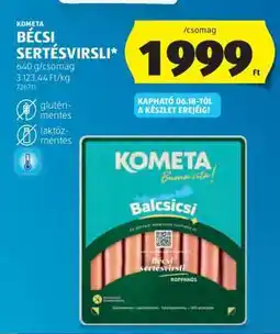 ALDI KOMETA Bécsi Sertésvirsli ajánlat