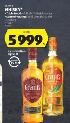 ALDI Grant's whisky ajánlat