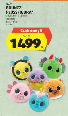 ALDI BOUNZZ PLÜSSFIGURA ajánlat