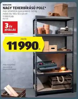 ALDI WORKZONE NAGY TEHERBÍRÁSÚ POLC ajánlat