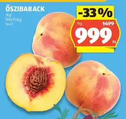 ALDI Őszibarack ajánlat