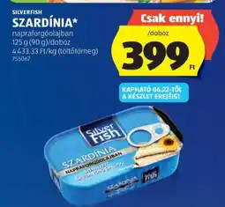 ALDI SILVERFISH SZARDÍNIA napraforgóolajban ajánlat