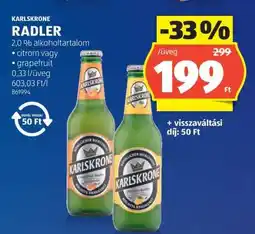 ALDI KARLSKRONE RADLER ajánlat