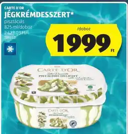 ALDI CARTE D'OR JÉGKRÉMDESSZERT ajánlat