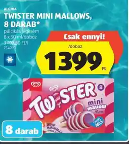 ALDI TWISTER MINI MALLOWS, 8 DARAB ajánlat