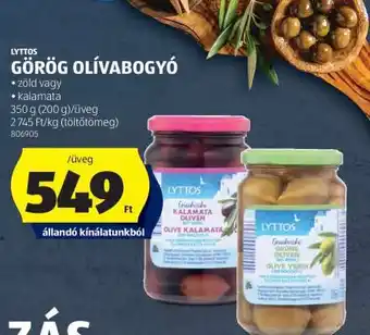 ALDI LYTTOS GÖRÖG OLÍVABOGYÓ ajánlat