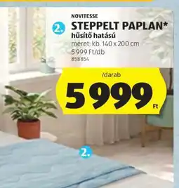 ALDI NOVITESSE STEPPELT PAPLAN ajánlat