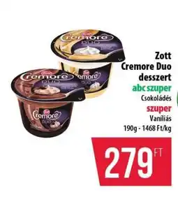 Coop Zott Cremore Duo Desszert ajánlat