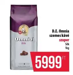 Coop D.E. Omnia szemes kávé ajánlat