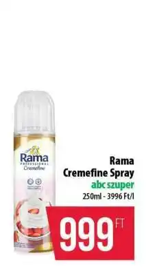 Coop Rama Cremefine spray ajánlat