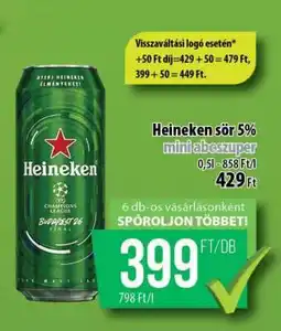 Coop Heineken sör 5% ajánlat