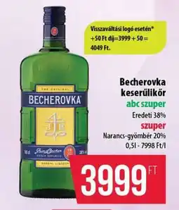 Coop BECHEROVKA KESERŰLIKŐR ajánlat