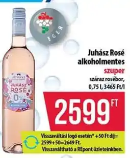 Coop Juhász Rosé alkoholmentes ajánlat