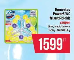 Coop Domestos Power5 WC frissítő blokk ajánlat