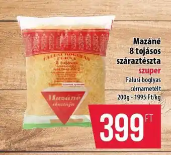 Coop Mazané 8 tojásos száraztészta ajánlat