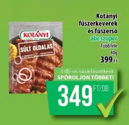 Coop Kotányi fűszerkeverék és fűszersó ajánlat