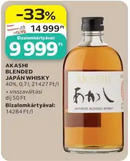 Auchan AKASHI BLENDED JAPÁN WHISKY ajánlat