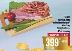 Coop Tallér füstölt-főtt császárszalonna ajánlat