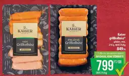 Coop Kaiser grillkolbász ajánlat