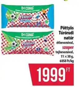 Coop Pöttyös Túró Rudi natúr ajánlat