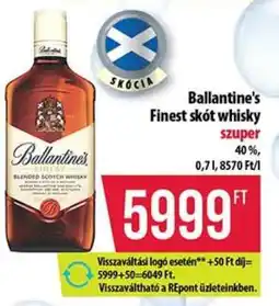 Coop Ballantine's Finest skót whisky ajánlat