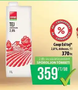 Coop Coop Esl tej ajánlat