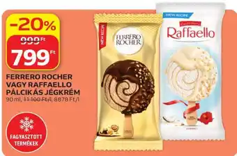 FERRERO ROCHER VAGY RAFFAELLO PÁLCIKÁS JÉGKRÉM