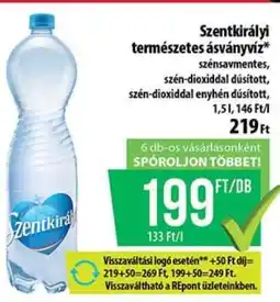 Coop Szentkirályi természetes ásványvíz ajánlat