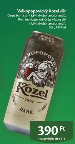 EcoFamily Velkopopovický Kozel sör ajánlat