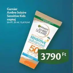 EcoFamily Garnier Ambre Solaire Sensitive Kids naptej ajánlat