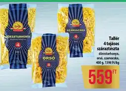 Coop Tallér 4 tojásos száraztészta ajánlat