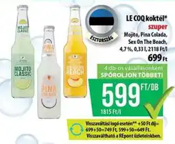 Coop LE COQ KOKTÉL ajánlat