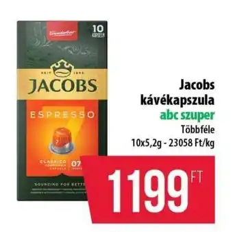 Coop Jacobs kávékapszula ajánlat