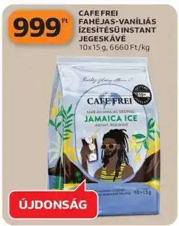 Auchan CAFE FREI FAHÉJAS-VANÍLIÁS ÍZESÍTÉSŰ INSTANT JEGESKÁVÉ ajánlat