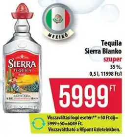 Coop Tequila Sierra Blanko ajánlat