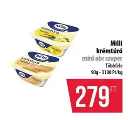 Coop Milli krémtúró mini abc szuper ajánlat