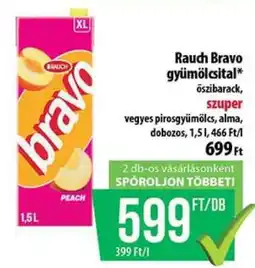 Coop Rauch Bravo Gyümölcsital ajánlat
