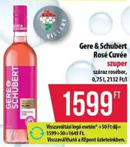 Coop Gere&Schubert Rosé Cuvée ajánlat