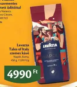 EcoFamily Lavazza Tales of Italy szemes kávé ajánlat