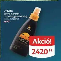 EcoFamily Dr.Kelen Bronz Karotin barnulásgyorsító olaj ajánlat
