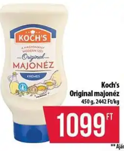 Coop KOCH’S ORIGINAL MAJONÉZ ajánlat