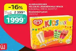 Auchan ALGIDA KIDS MIX PÁLCIKÁS JÉGKRÉM MULTIPACK ajánlat