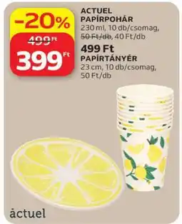 Auchan ACTUEL PAPÍRPOHÁR ajánlat