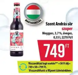 Coop Szent András sör ajánlat