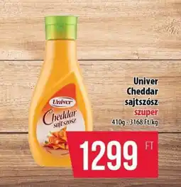 Coop Univer Cheddar sajtszósz ajánlat